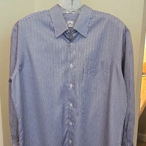 PETER MILLAR COTTON BUTTON DOWN SHIRT...LARGE